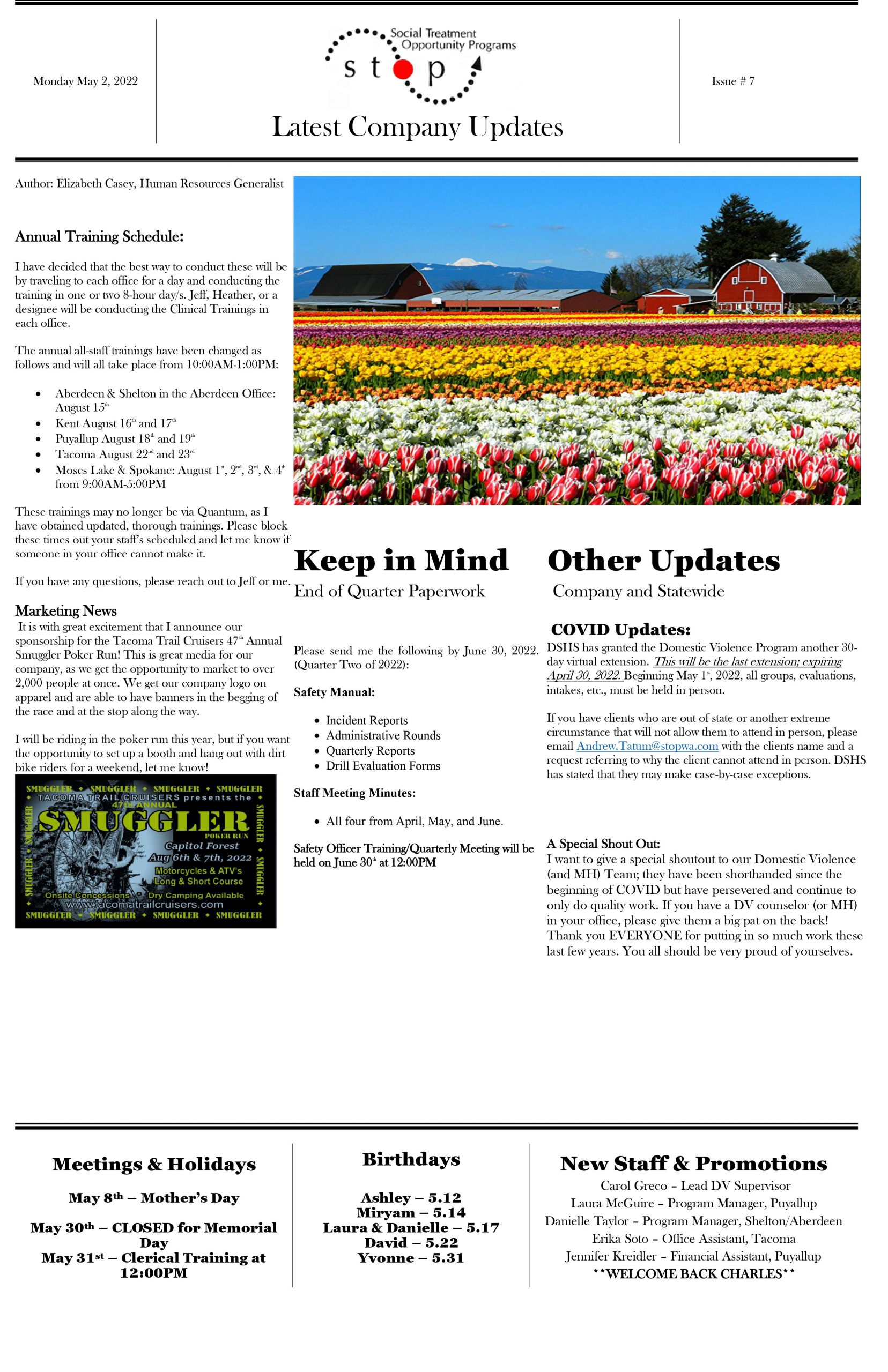 May 2022 STOPWA Newsletter May 2022 STOPWA Newsletter